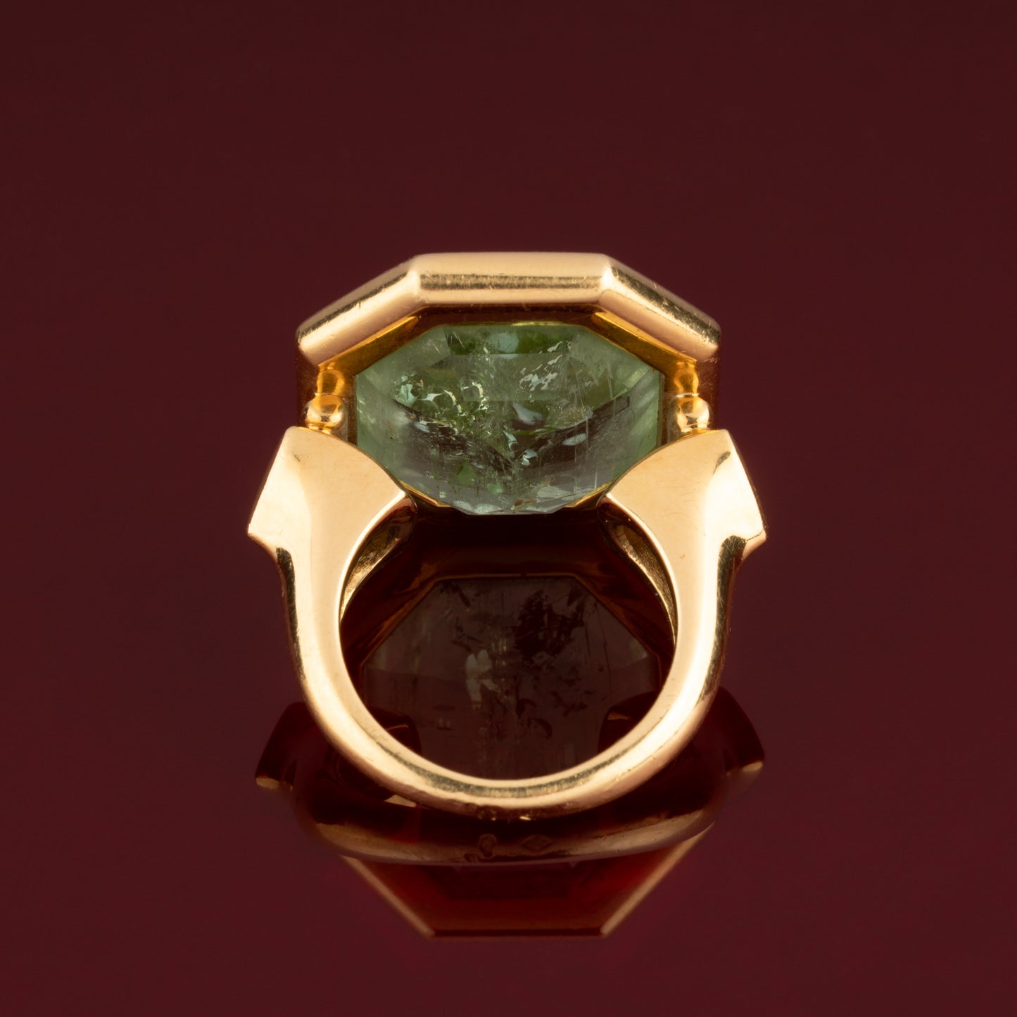 Green Beryl Cocktail Ring