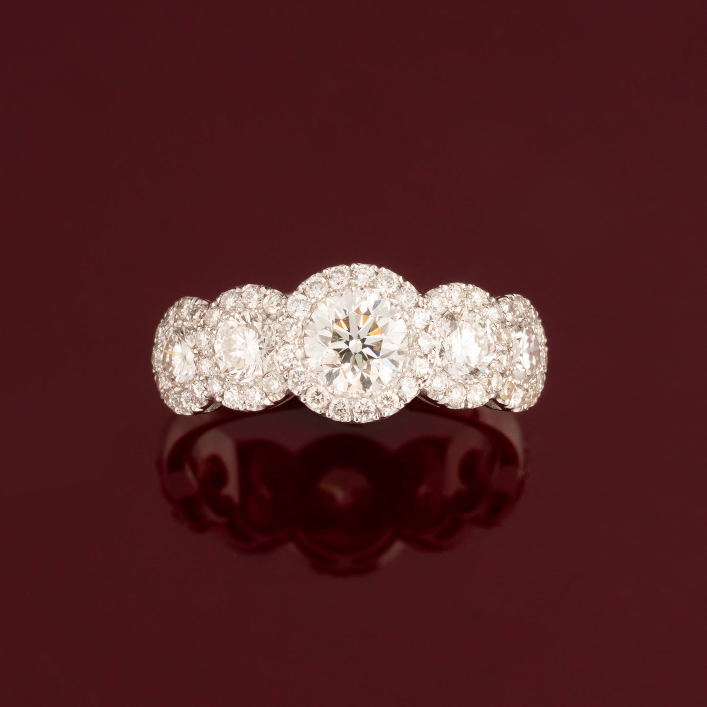 Diamond headband ring