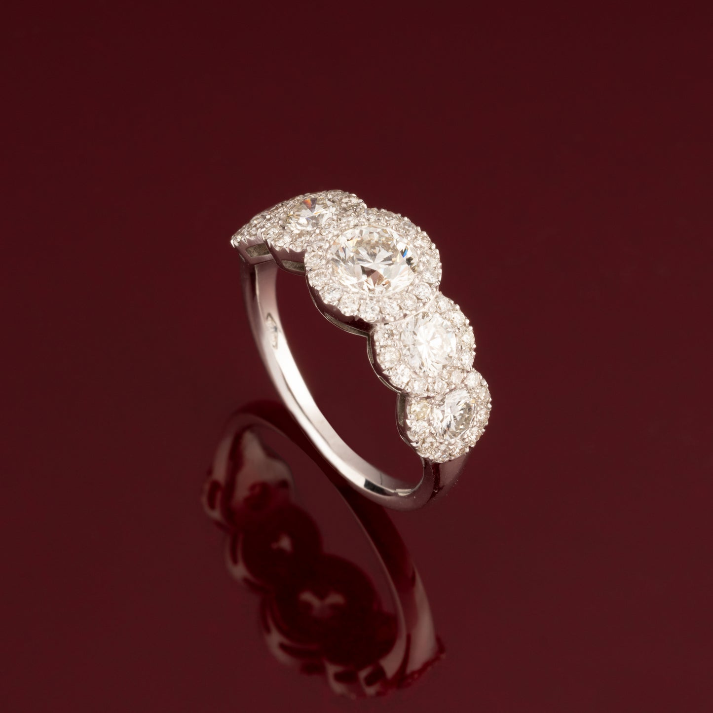 Diamond headband ring