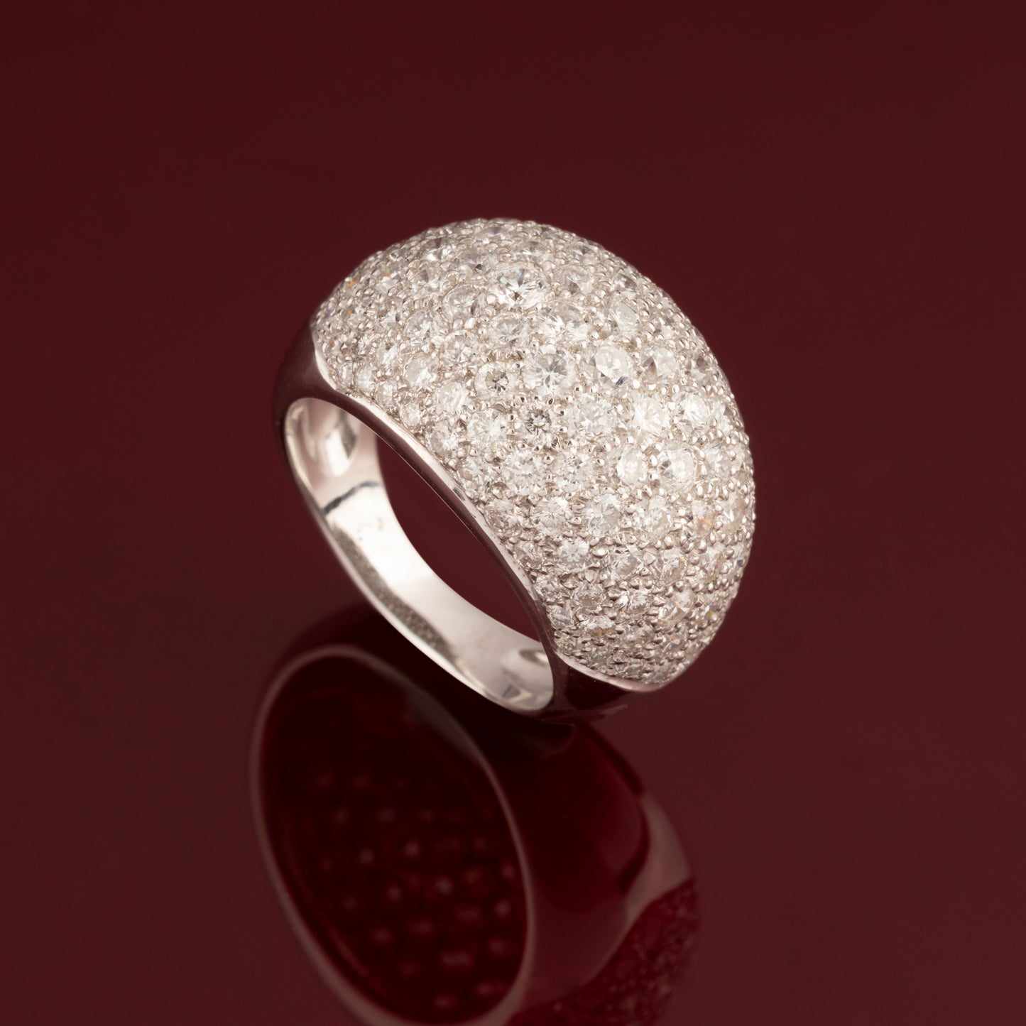 Diamond dome ring