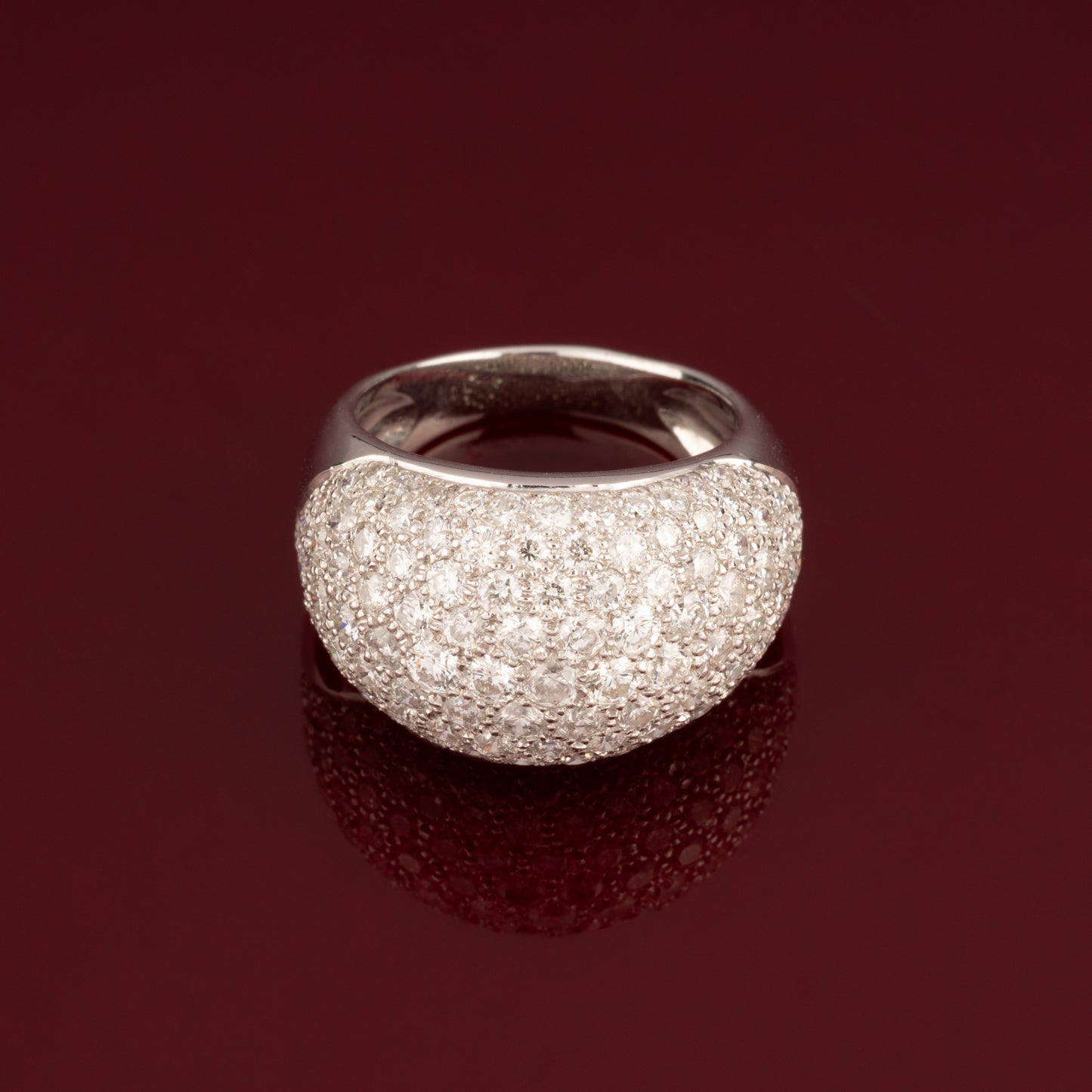 Diamond dome ring