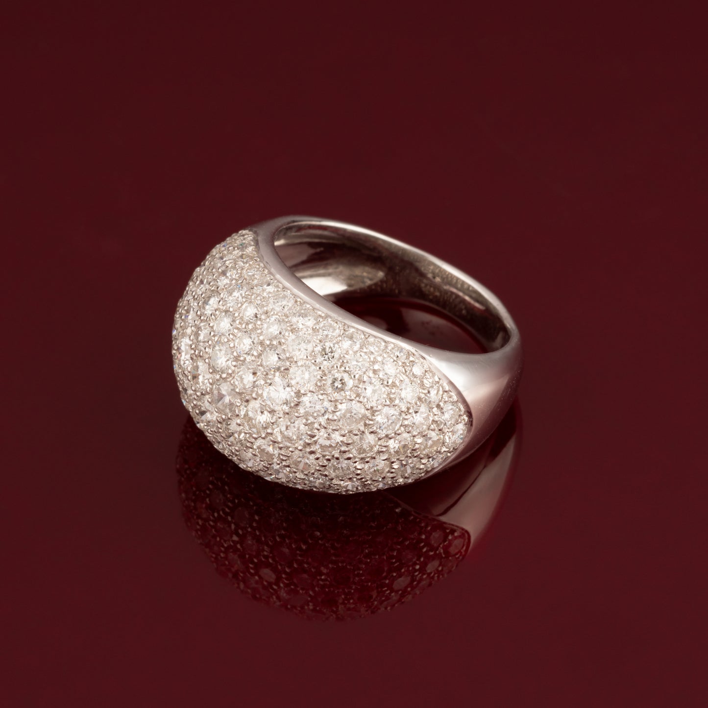 Diamond dome ring