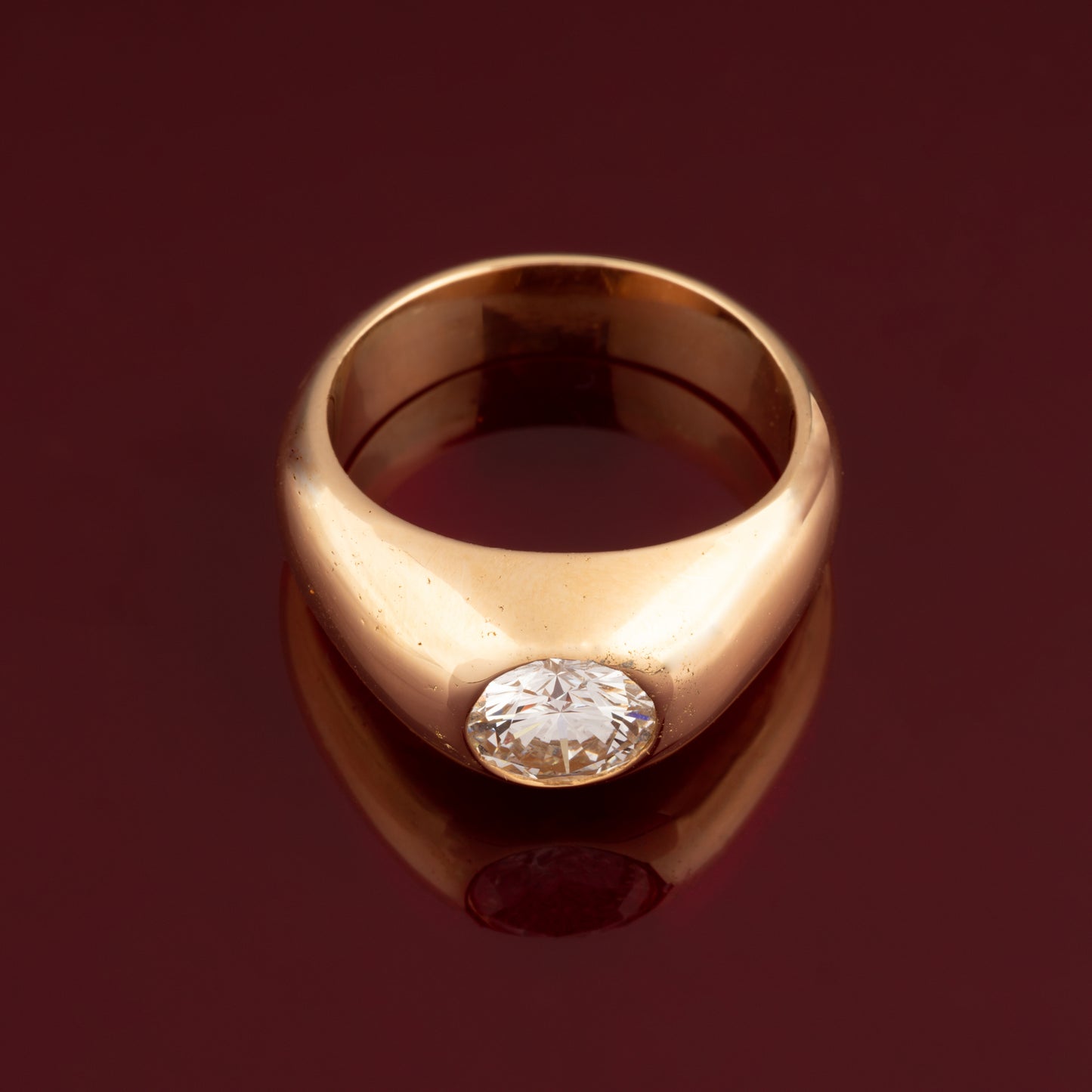 Diamond signet ring