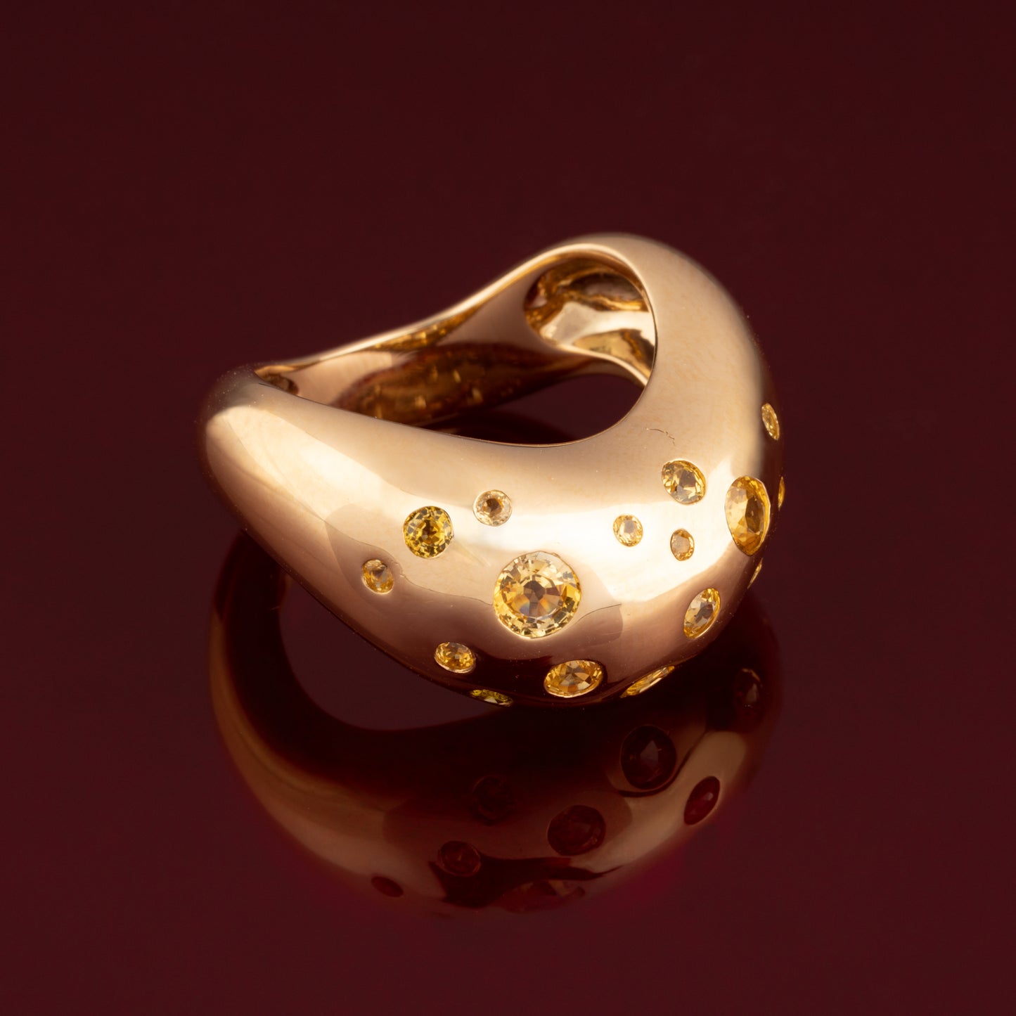 FRED yellow sapphire ring
