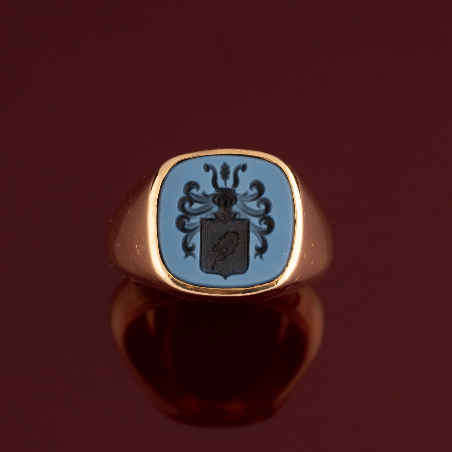 Nicolo onyx signet ring