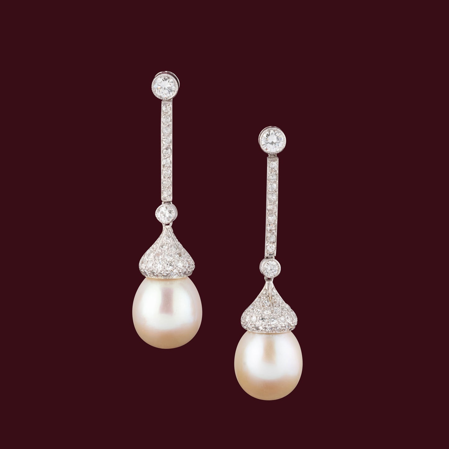 Pendants d'oreilles perles