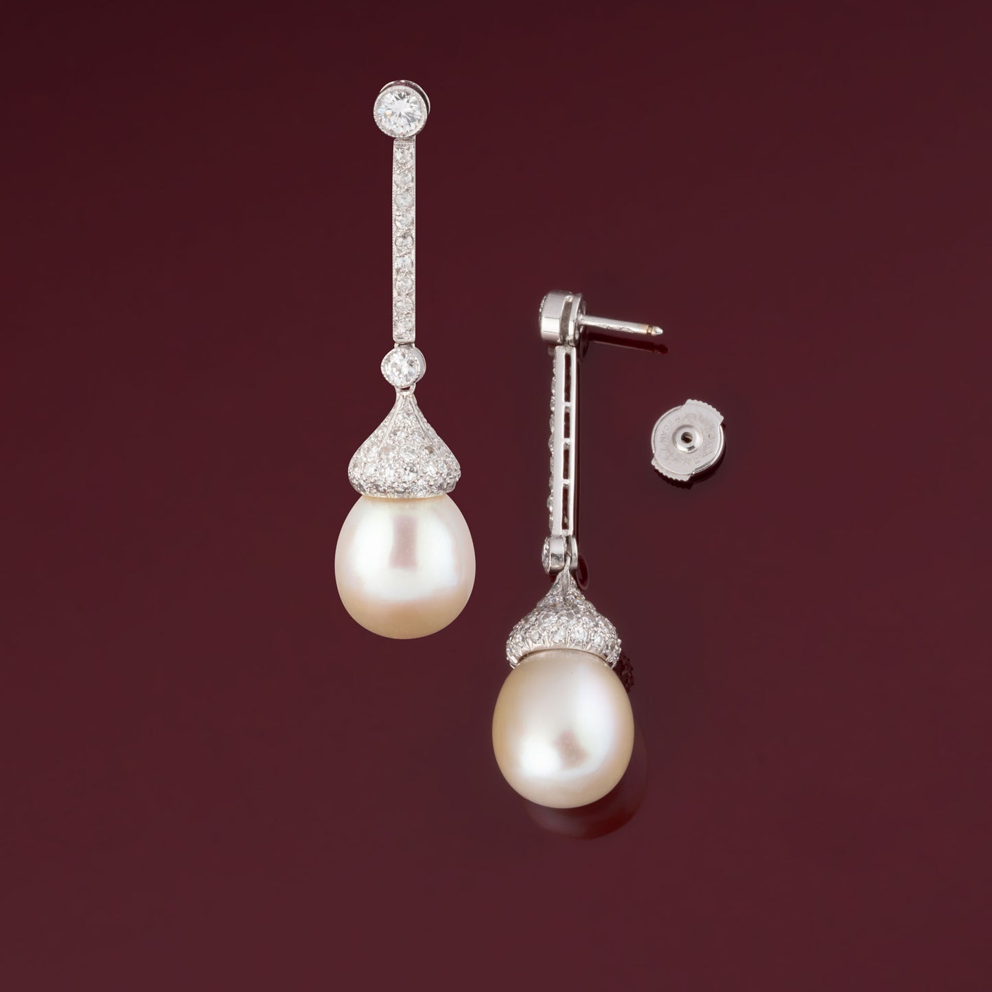 Pendants d'oreilles perles