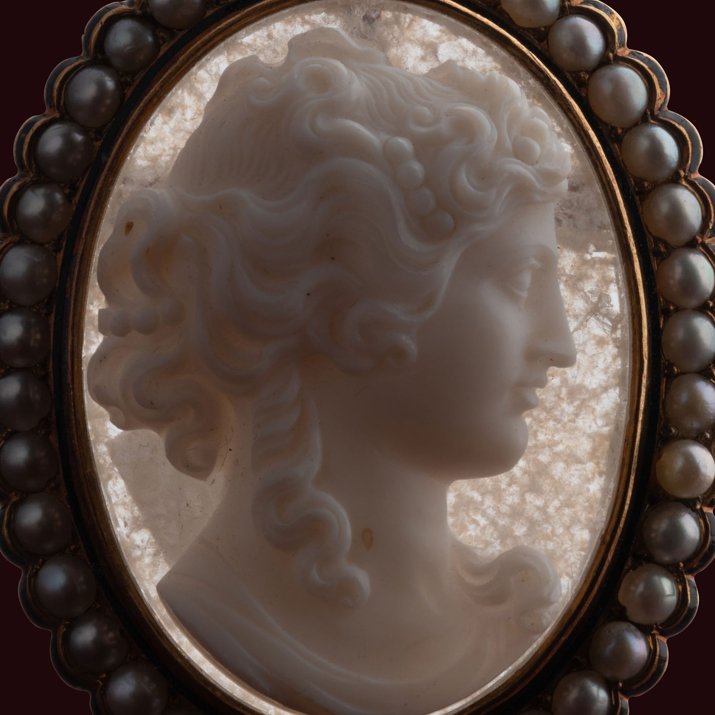 Broche camée