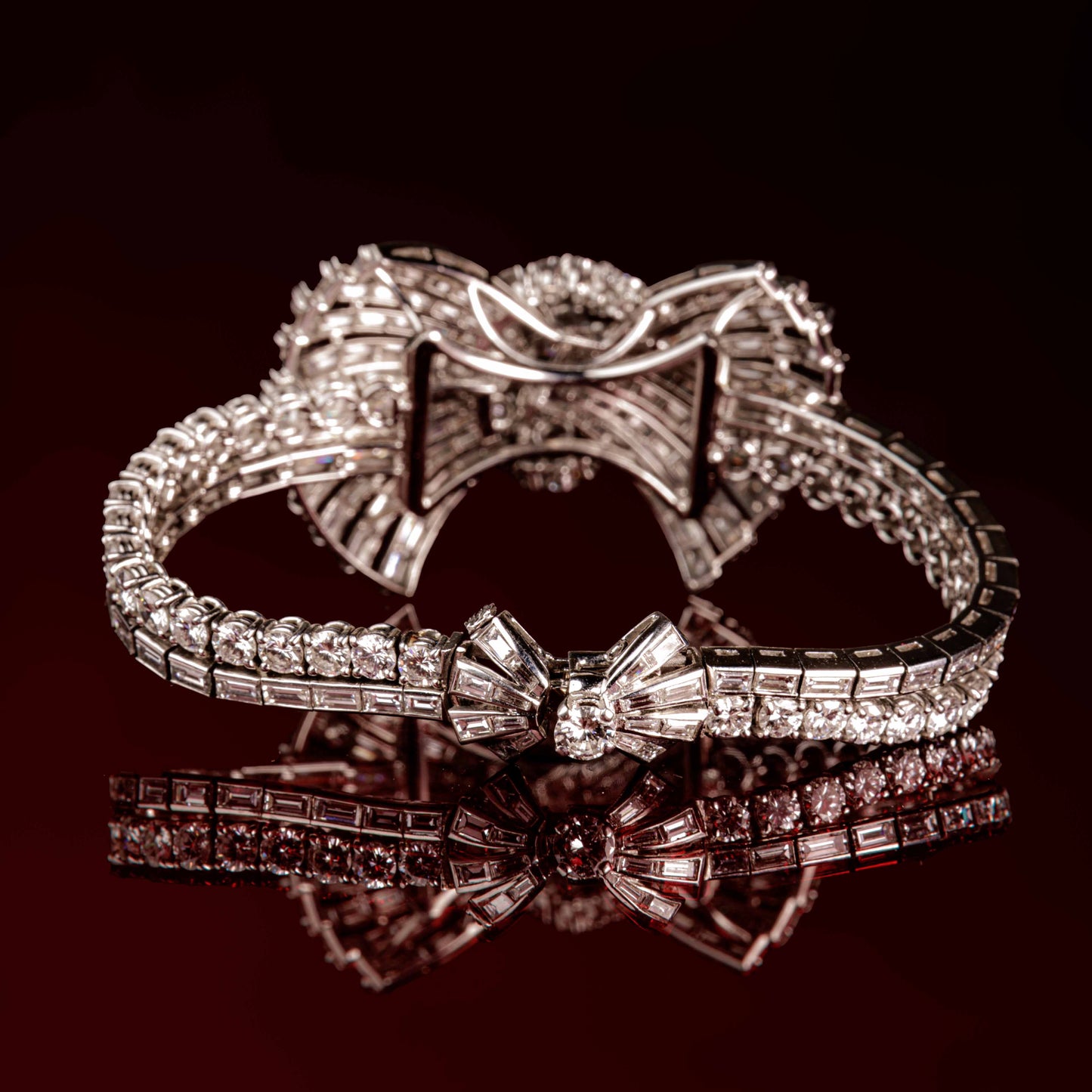Diamond knot bracelet