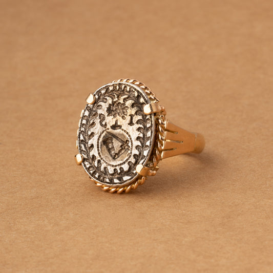 Bague cachet Dextrochère