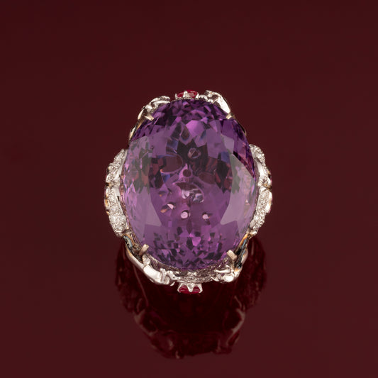 Bague cocktail Améthyste