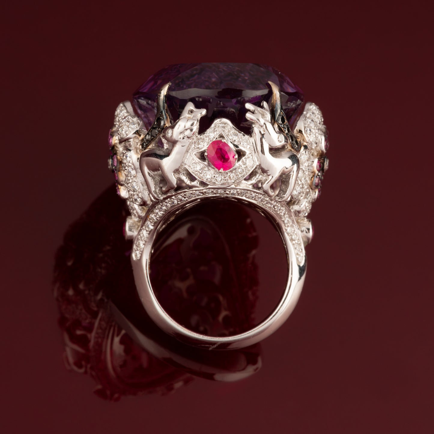 Amethyst cocktail ring