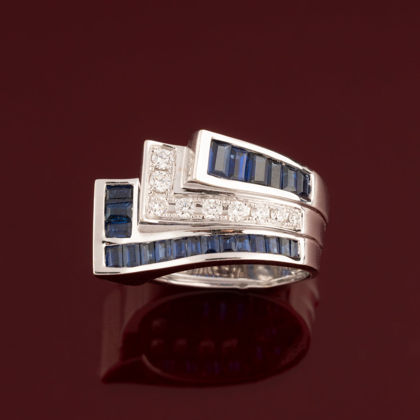 Bagues saphir et diamant