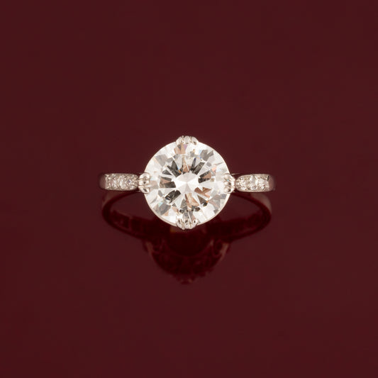 Bague solitaire diamants