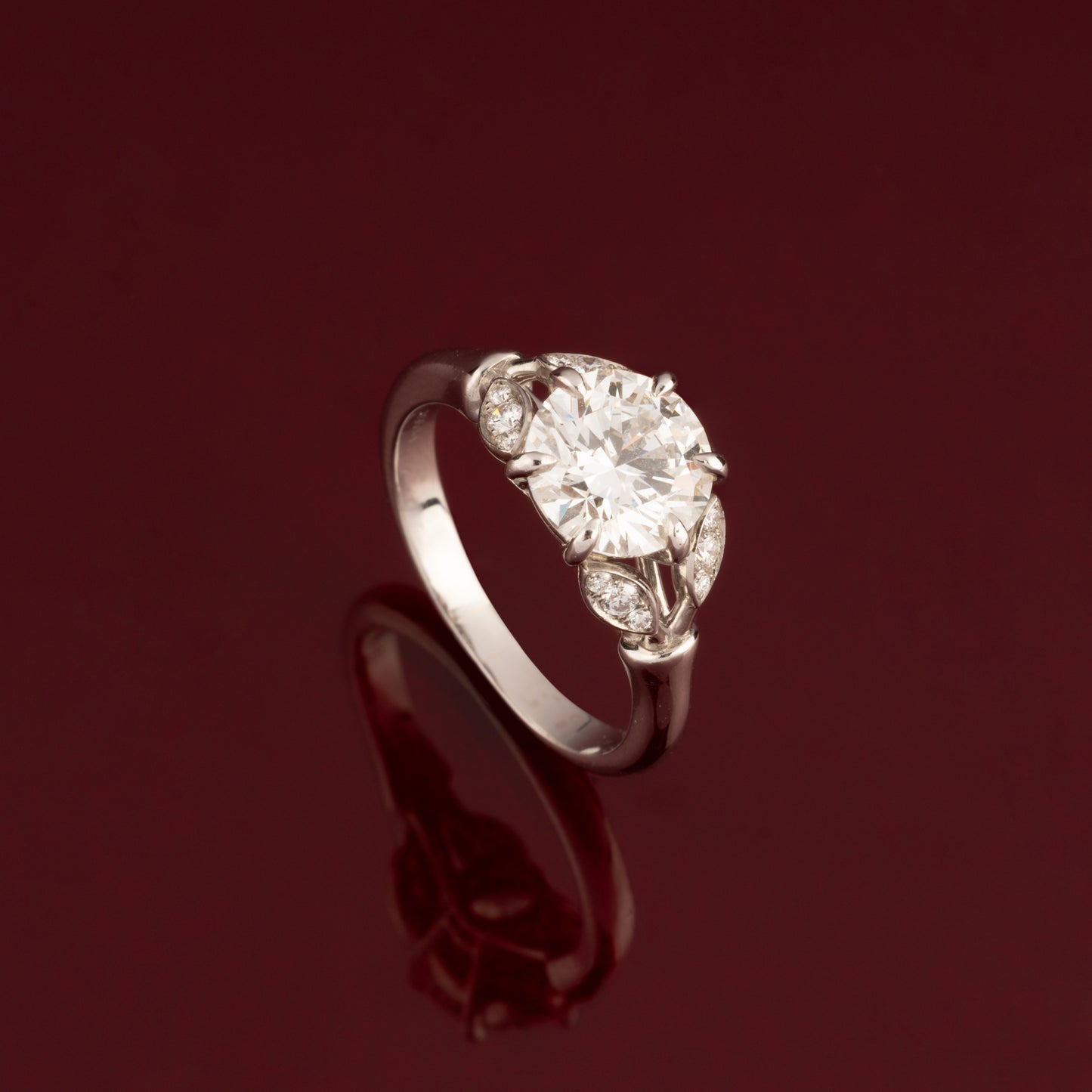 Bague solitaire diamants