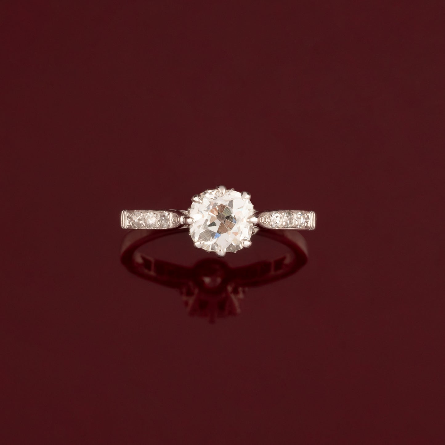 Bague solitaire diamants