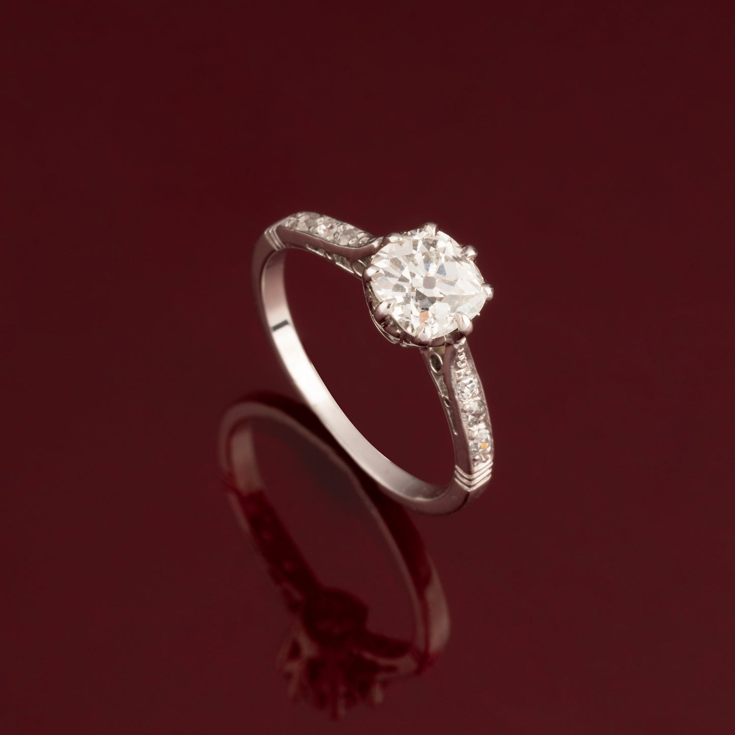 Bague solitaire diamants