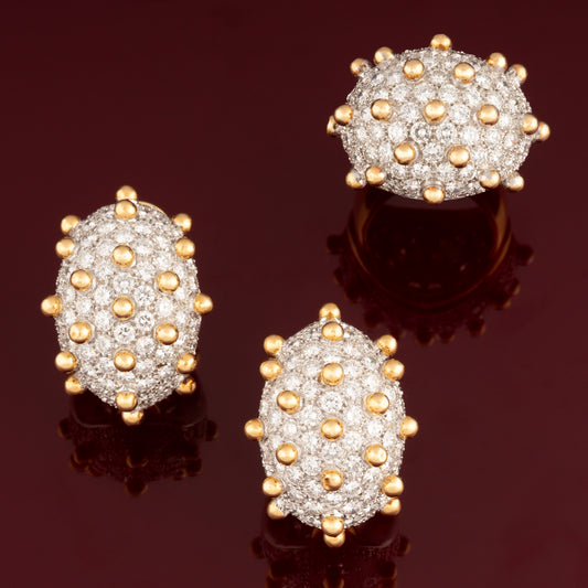 Demi parure vintage diamants