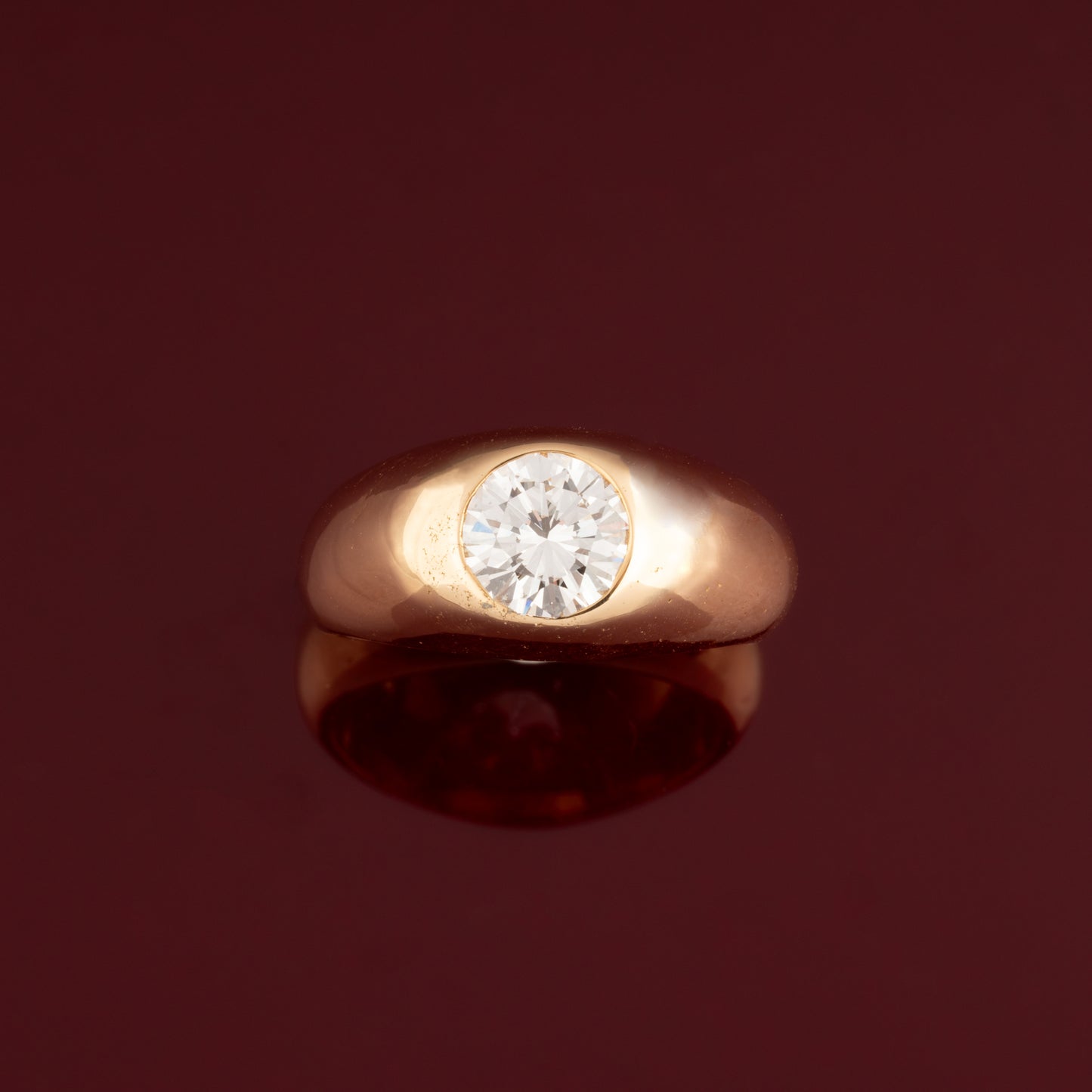 Diamond signet ring