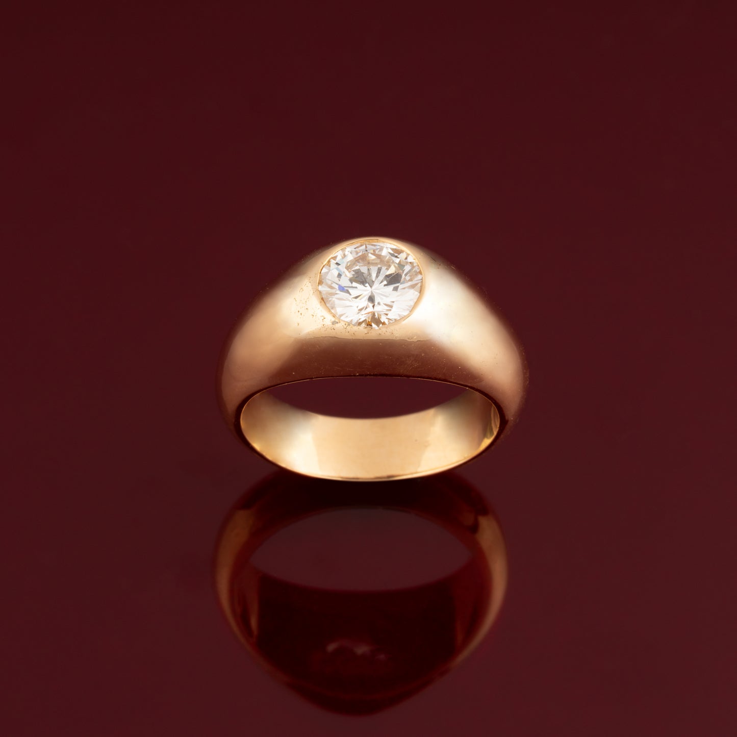 Diamond signet ring