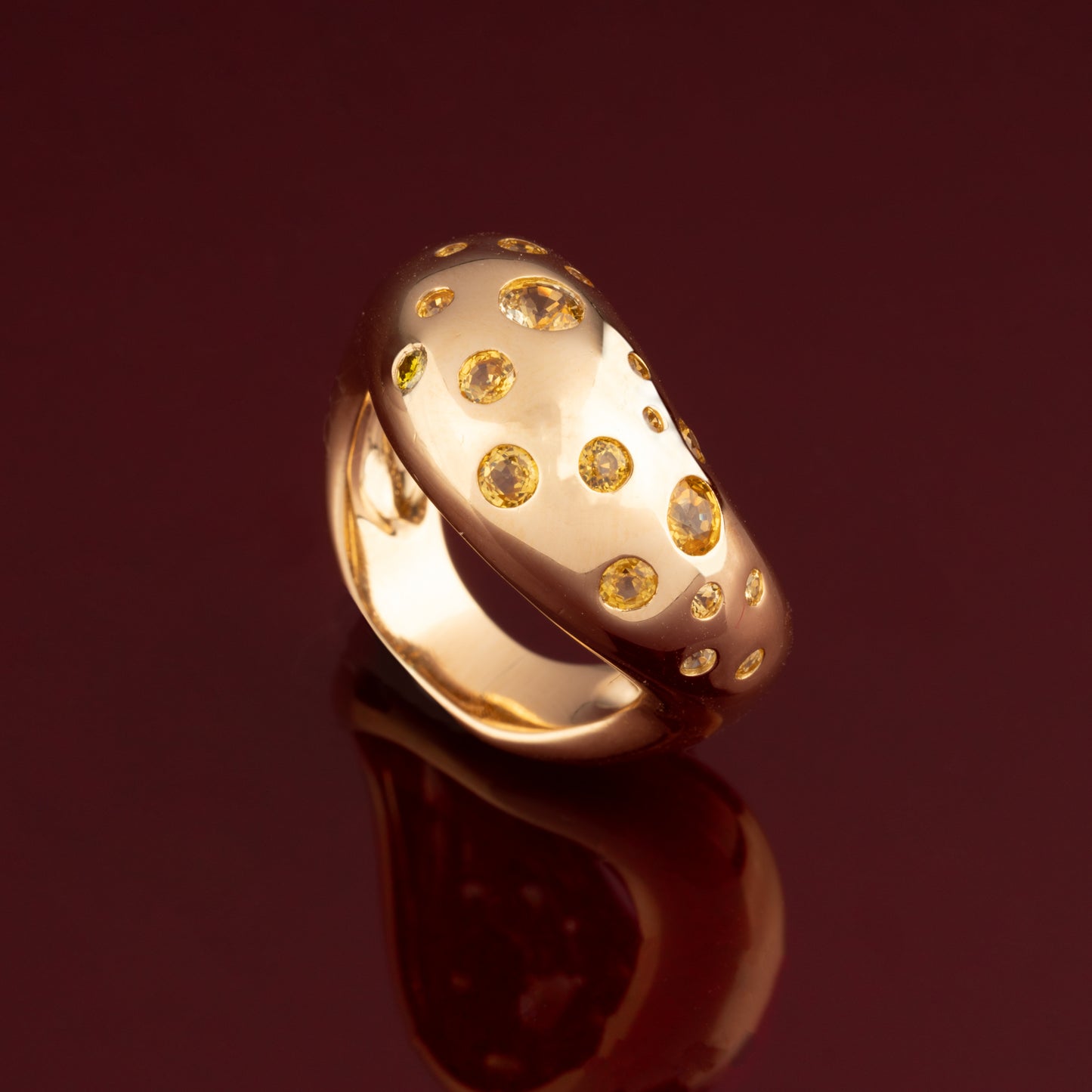 FRED yellow sapphire ring
