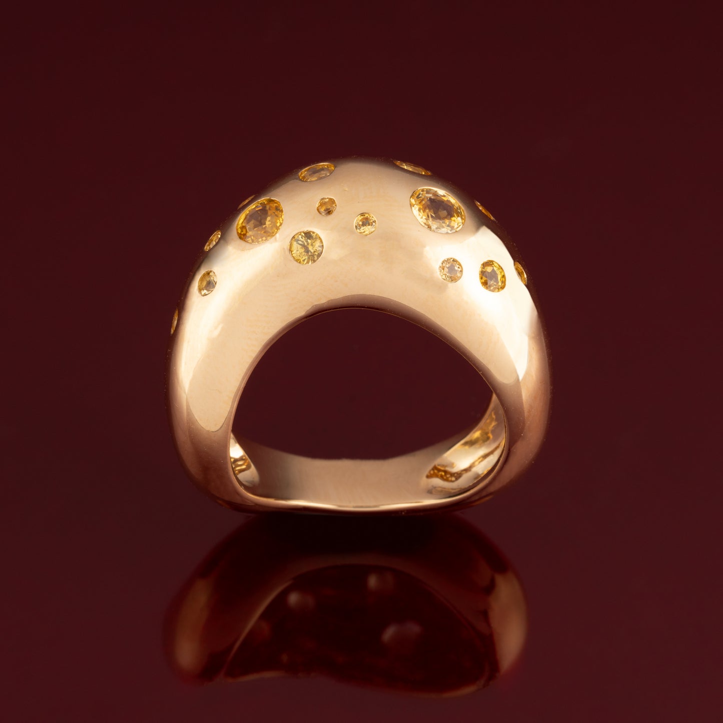 FRED yellow sapphire ring