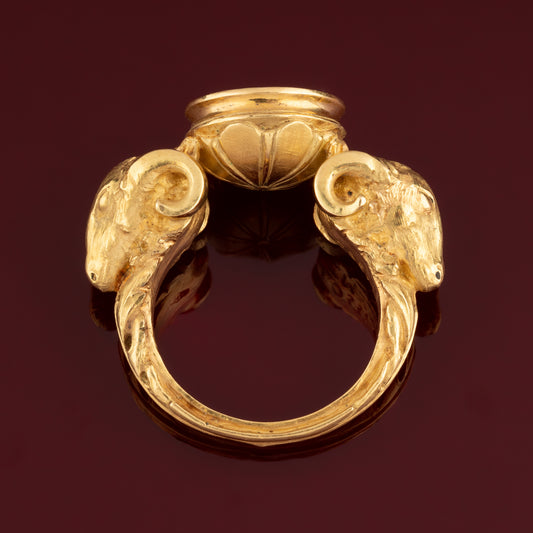 Bague bélier or jaune