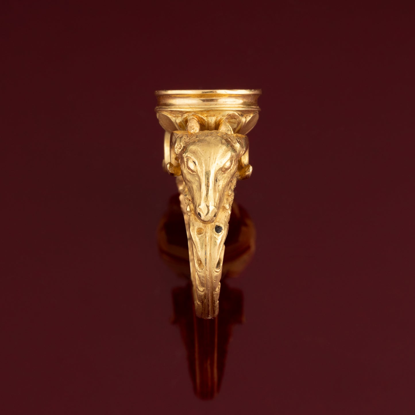 Bague bélier or jaune