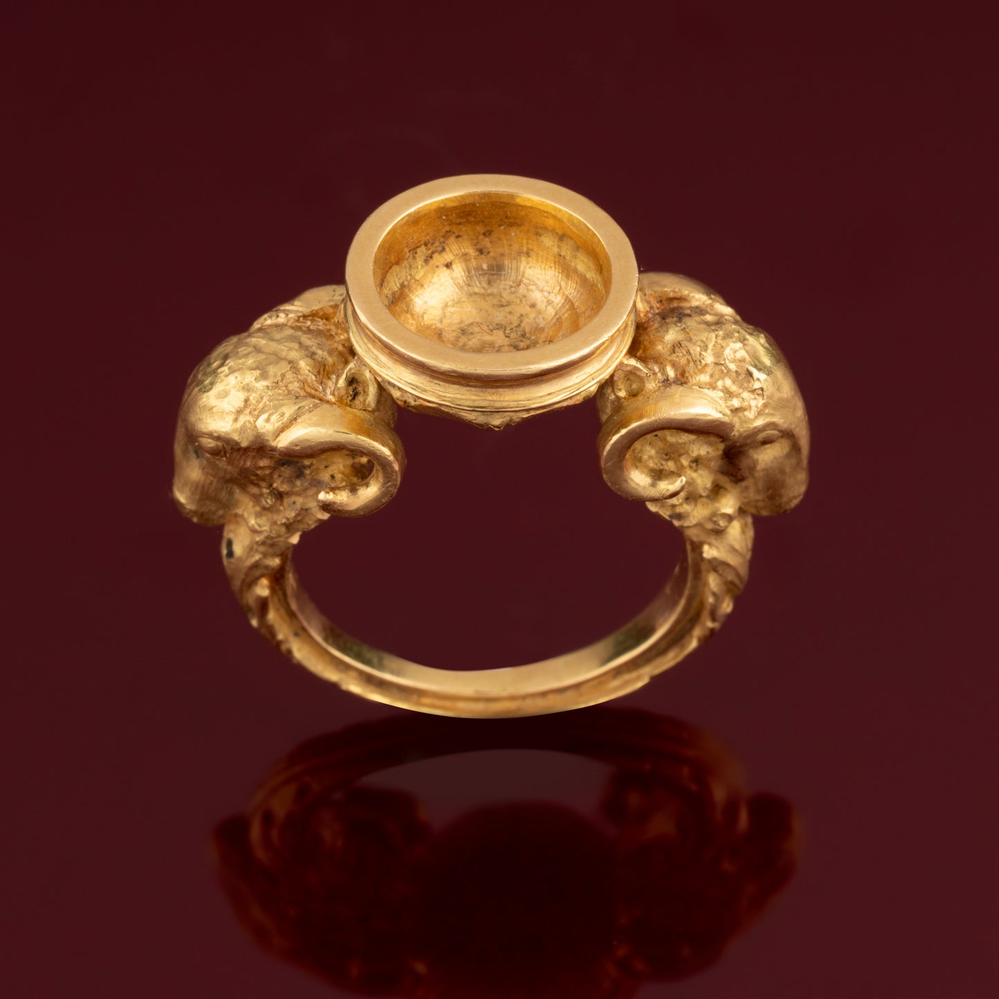 Bague bélier or jaune