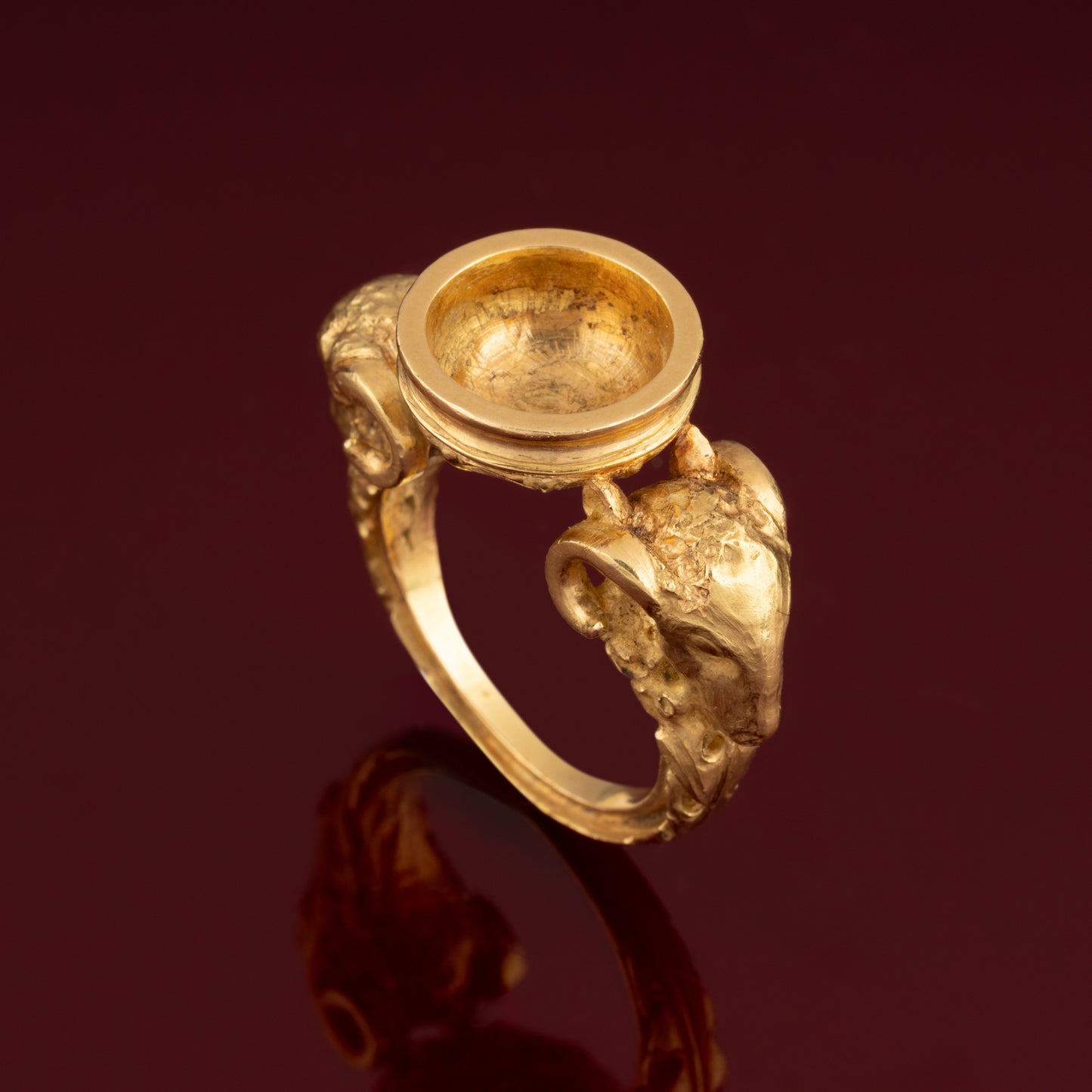 Bague bélier or jaune