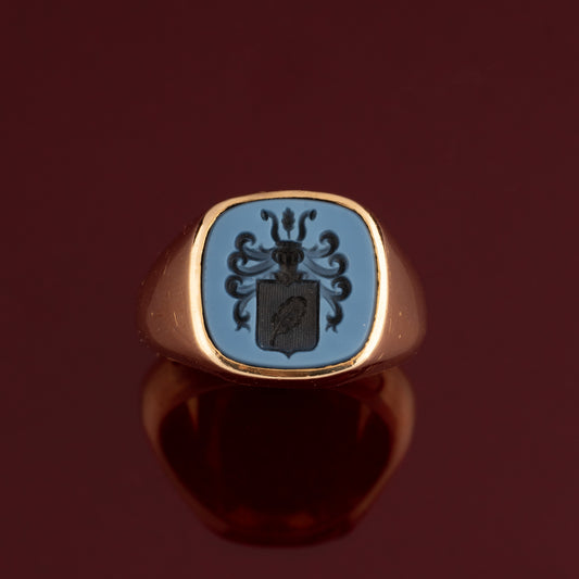 Nicolo onyx signet ring