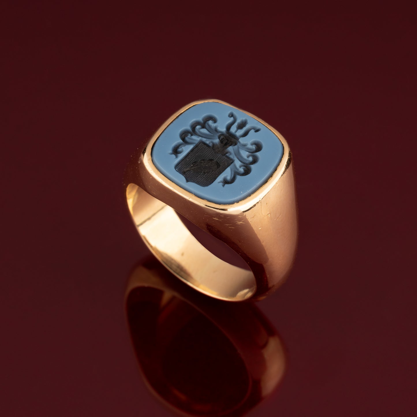 Nicolo onyx signet ring