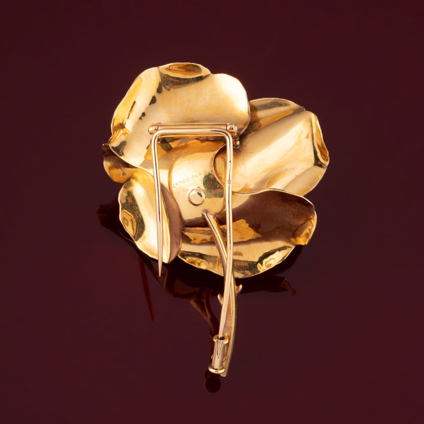 Broche Rose Hermès