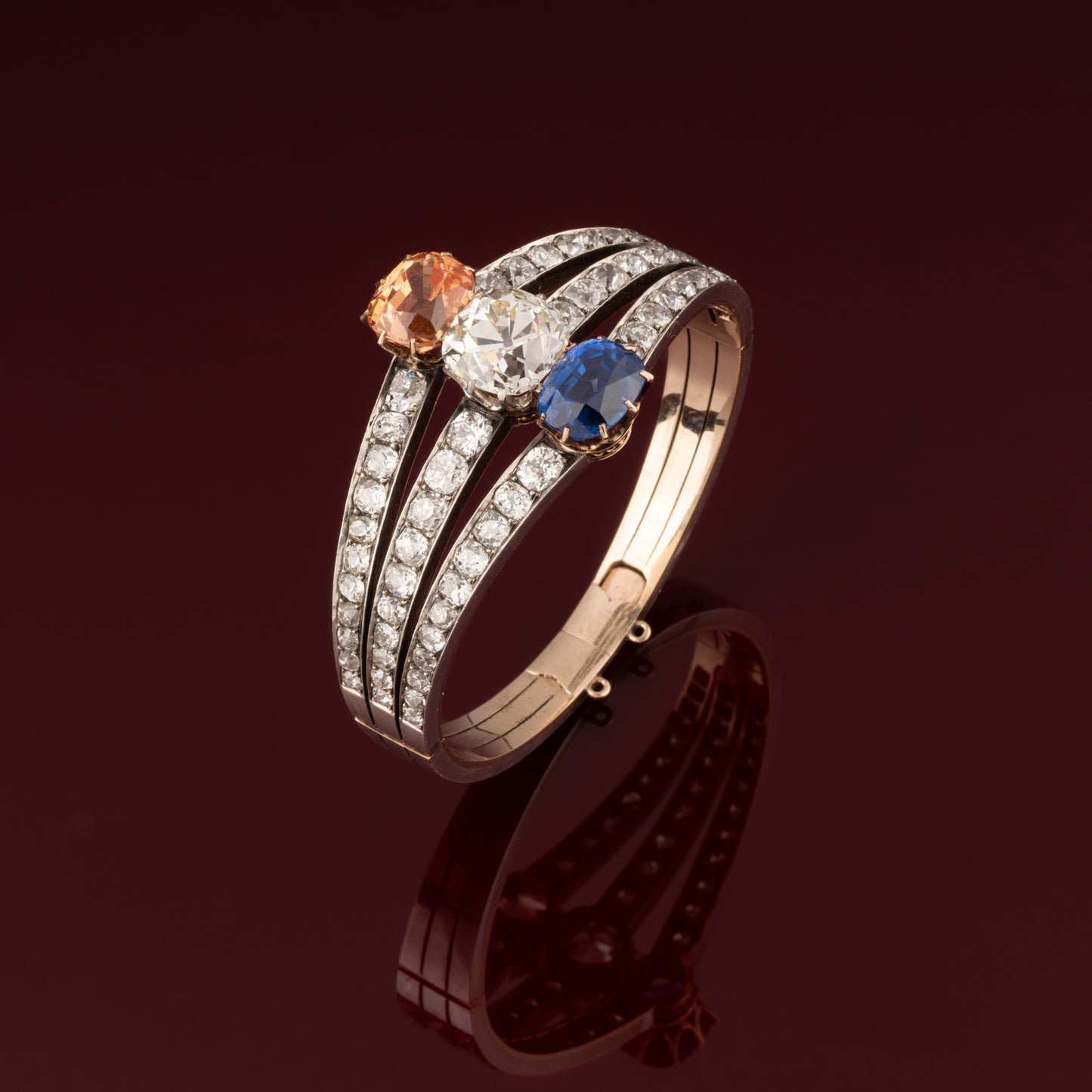 Bracelet Orange Blanc Bleu
