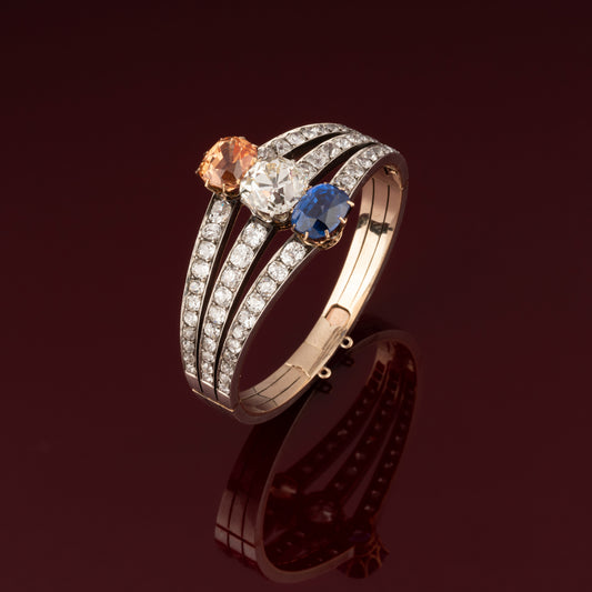 Bracelet Orange Blanc Bleu
