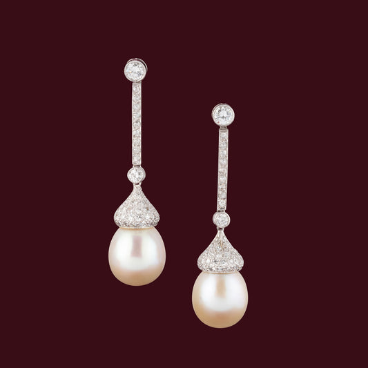 Pendants d'oreilles perles