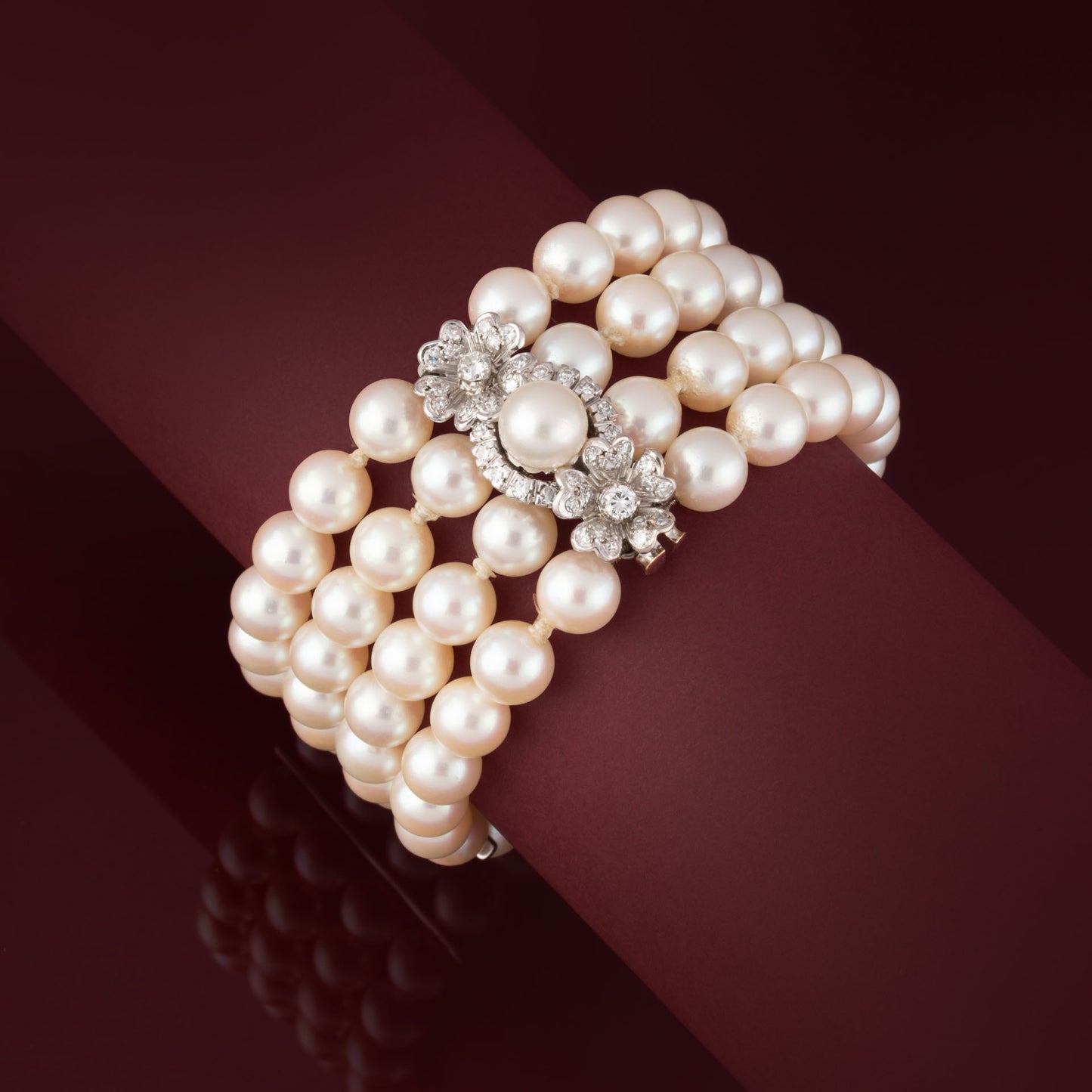 Bracelet manchette perles