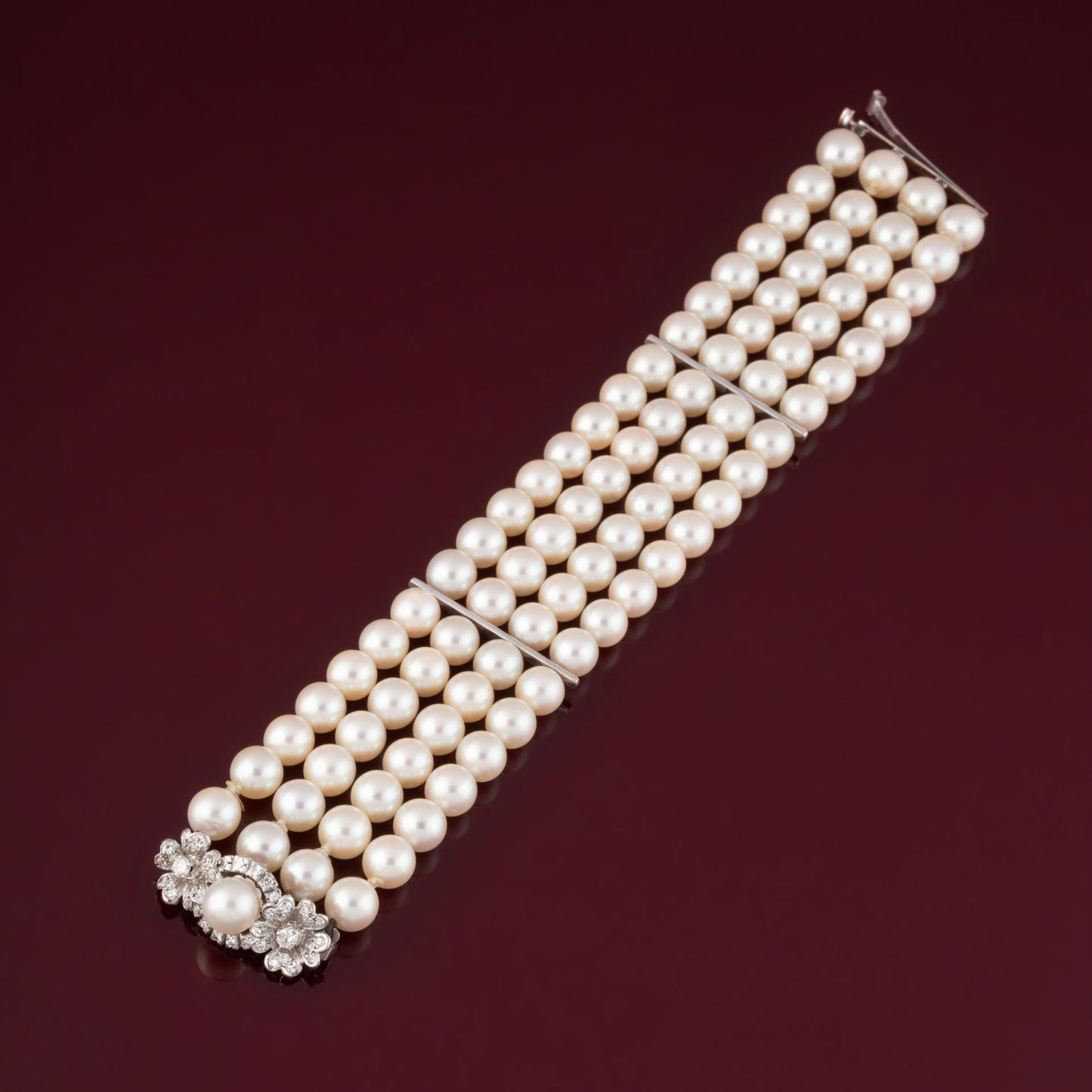 Bracelet manchette perles
