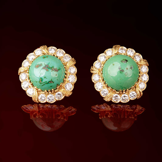 Clip d'oreilles turquoise