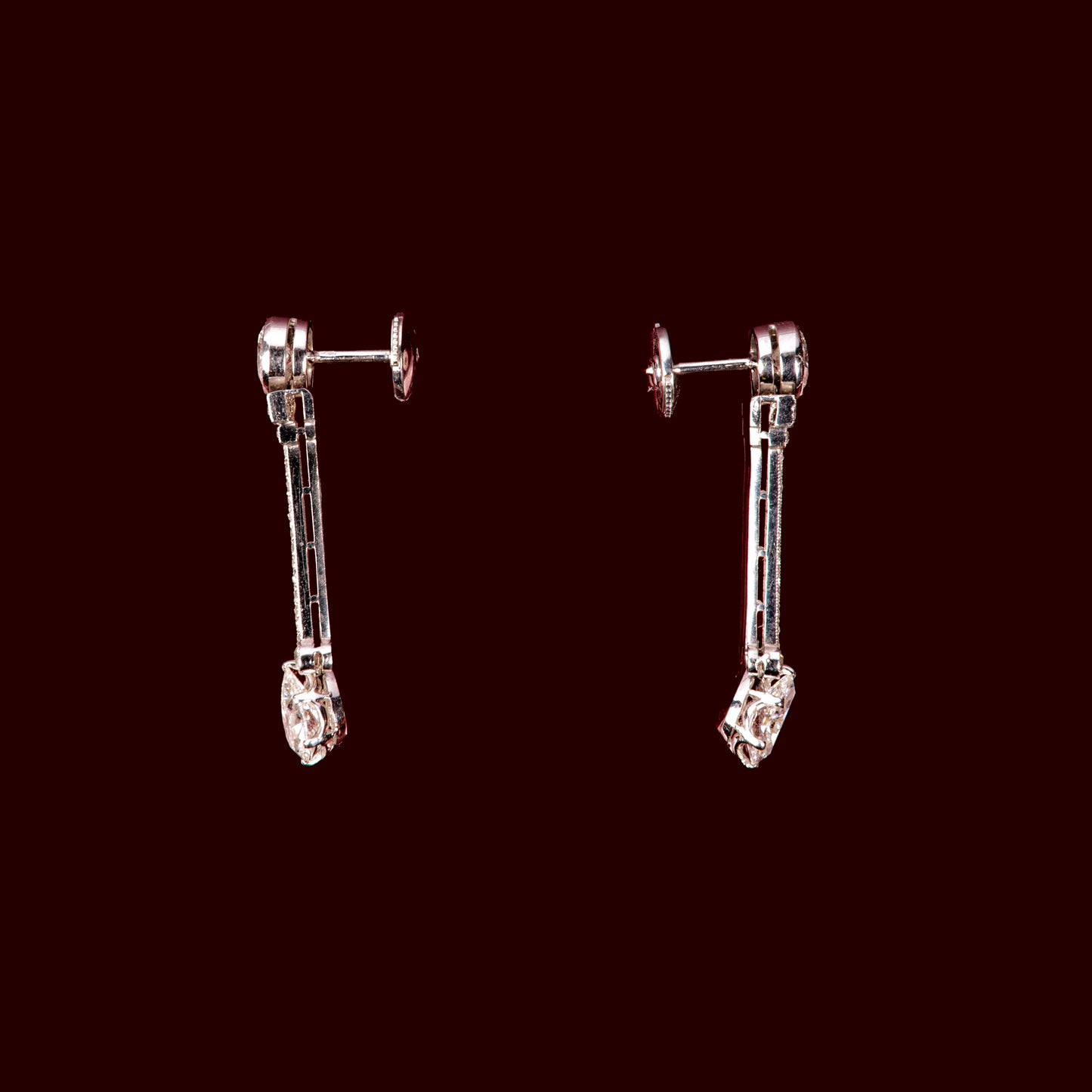 Pendants d'oreilles diamants